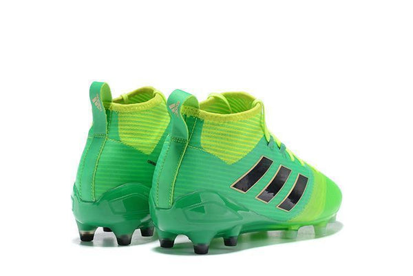 Adidas ACE 17.1 Primeknit FG Soccer Cleats Solar Core Green Black - SocSports