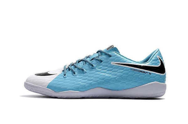 Nike Hypervenom Phelon III IC Soccer Shoes Sky Blue White Black - SocSports