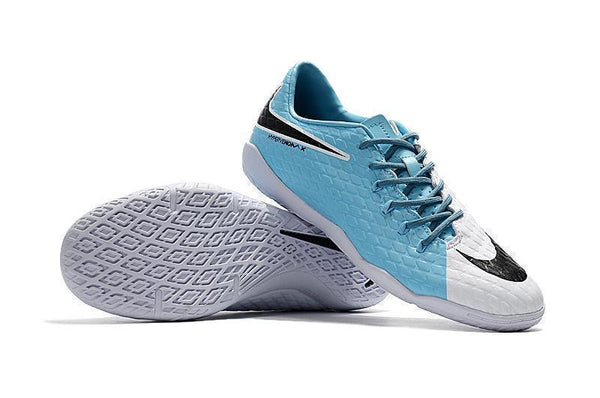 Nike Hypervenom Phelon III IC Soccer Shoes Sky Blue White Black - SocSports