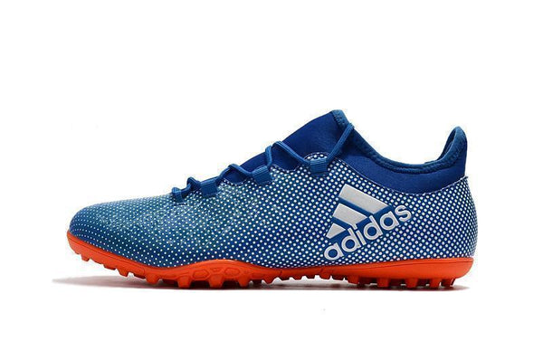 Adidas X Tango 17.3 Turf Soccer Cleats Deep Royal Blue Silver Orange - SocSports