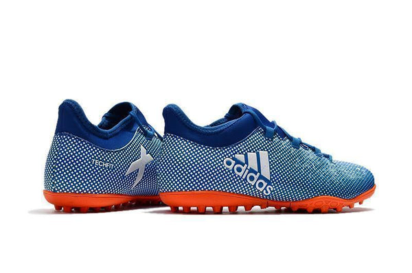 Adidas X Tango 17.3 Turf Soccer Cleats Deep Royal Blue Silver Orange - SocSports