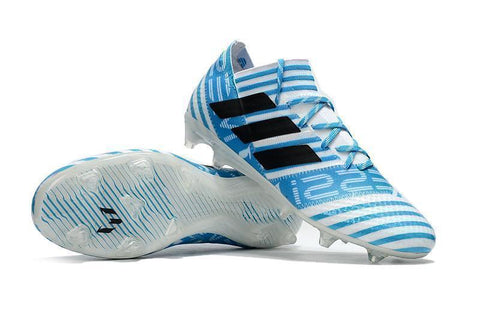 Adidas Nemeziz Messi 17+ 360 Agility FG Soccer Shoes Energy Blue White - SocSports