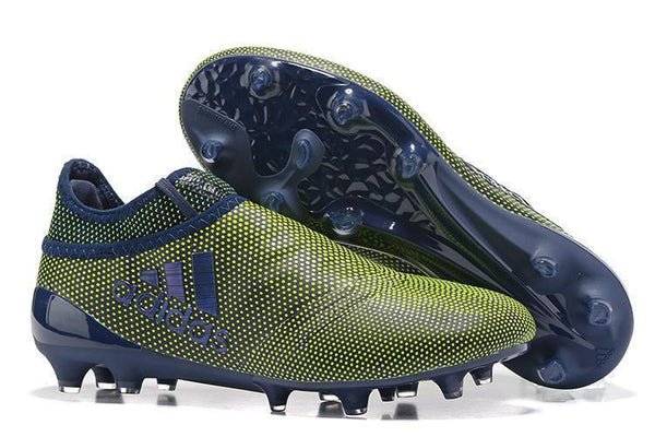 Adidas X 17+ Purechaos FG Soccer Cleats Legend Ink Solar Yellow - SocSports