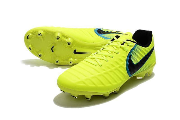 Nike Tiempo Legend VII FG Soccer Cleats Fluorescent Green Black - SocSports
