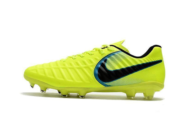 Nike Tiempo Legend VII FG Soccer Cleats Fluorescent Green Black - SocSports