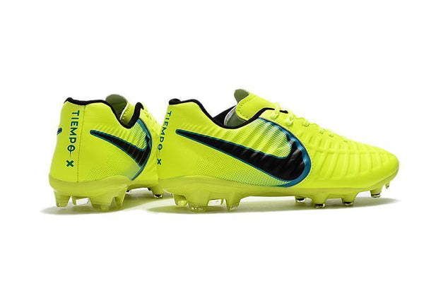 Nike Tiempo Legend VII FG Soccer Cleats Fluorescent Green Black - SocSports