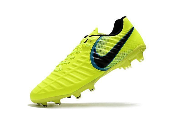 Nike Tiempo Legend VII FG Soccer Cleats Fluorescent Green Black - SocSports