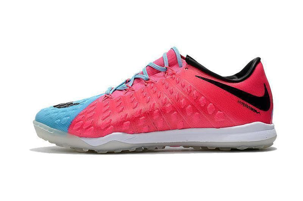 Nike Hypervenom Phantom III Turf Soccer Cleats Pink Blue Black - SocSports