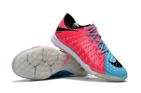 Nike Hypervenom Phantom III Turf Soccer Cleats Pink Blue Black - SocSports