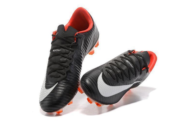 Nike Mercurial Vapor XI FG Soccer Cleats Black White Red - SocSports