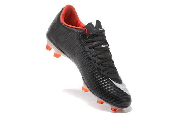 Nike Mercurial Vapor XI FG Soccer Cleats Black White Red - SocSports