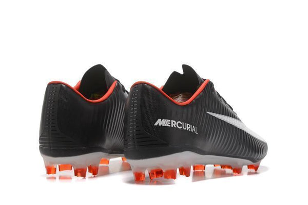 Nike Mercurial Vapor XI FG Soccer Cleats Black White Red - SocSports